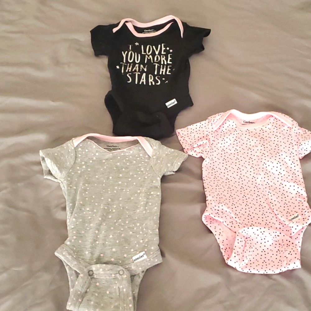Newborn Gerber onesie